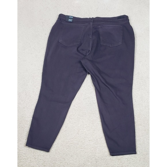 Kut from the Kloth Purple High Rise Ankle Skinny Pants Mens 20W Cotton Blend - Picture 2 of 13